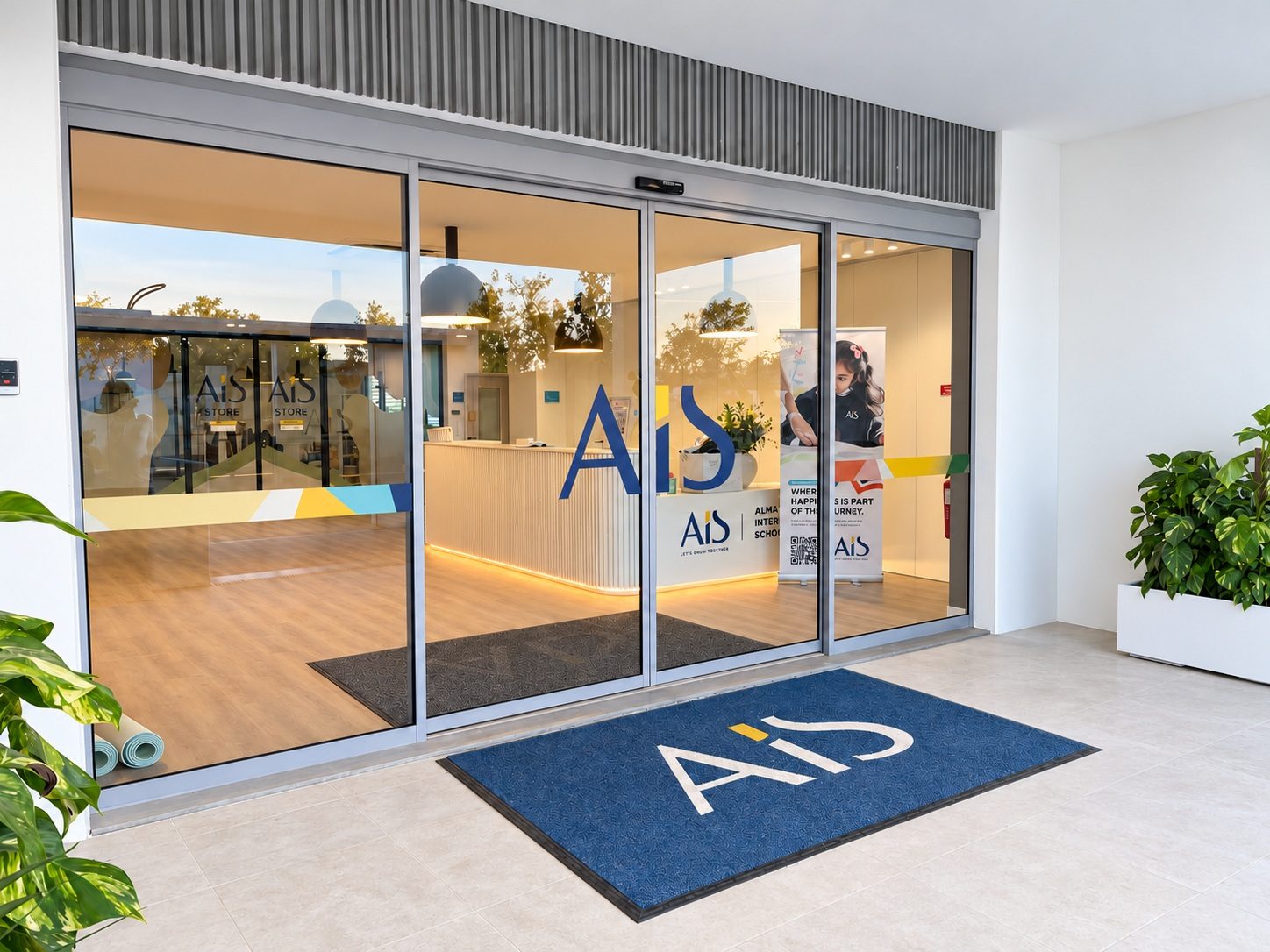 Almada International School, entrance to the expansion