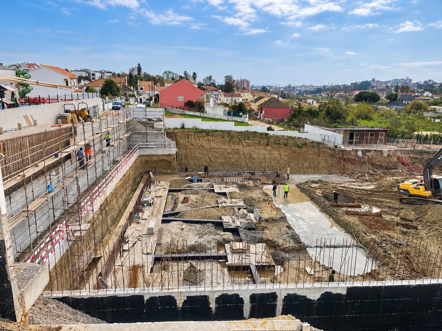 Excavation beside the first phase